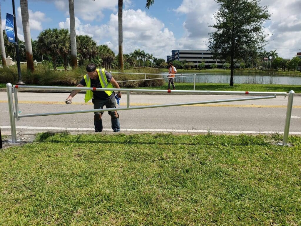 Steel gate supplies — driveway, pedestrian and ornamental gates at The Link Store, Oakland Park, Florida