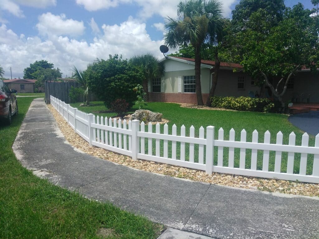 Vinyl and PVC fence boards and pickets at The Chain LINK Store, Oakland Park, FL