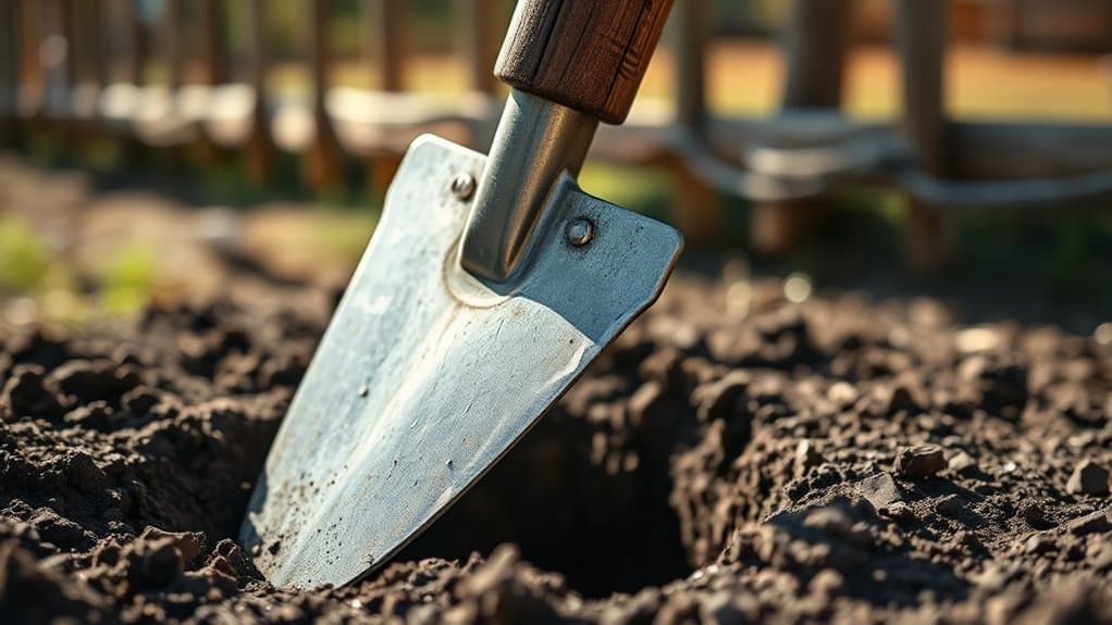 digging holes for posts