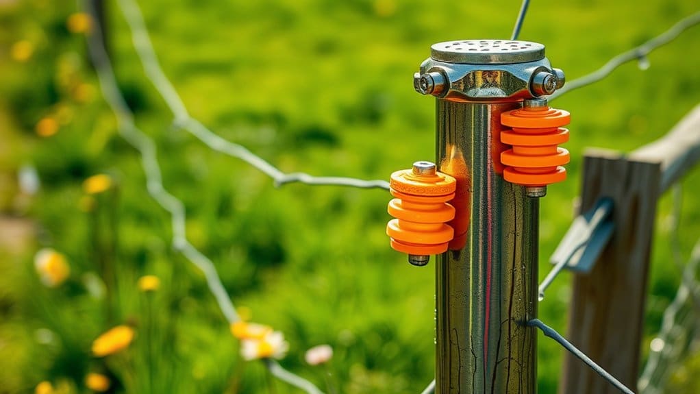 electric fencing support structures