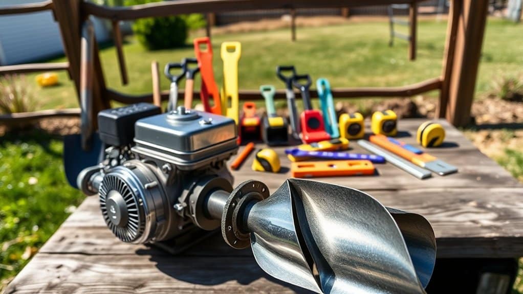 engine powered auger tool