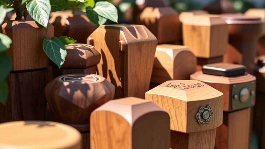 personalized wooden cap options