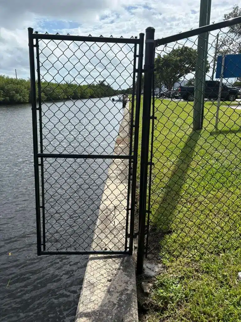 Waterfront Chain Link Gate