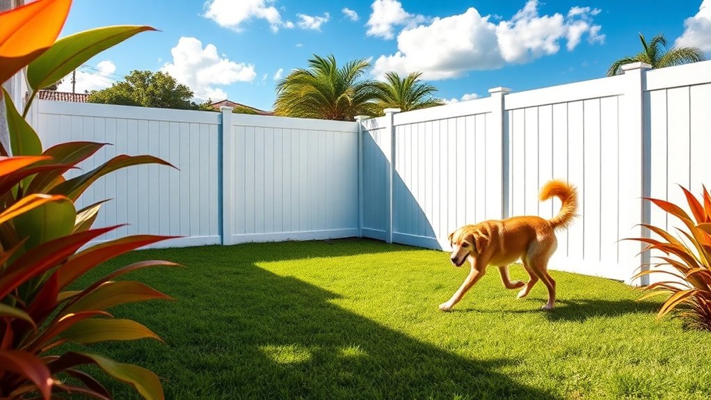 durable low maintenance dog fencing