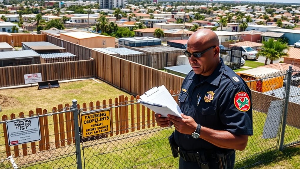 fence installation compliance penalties