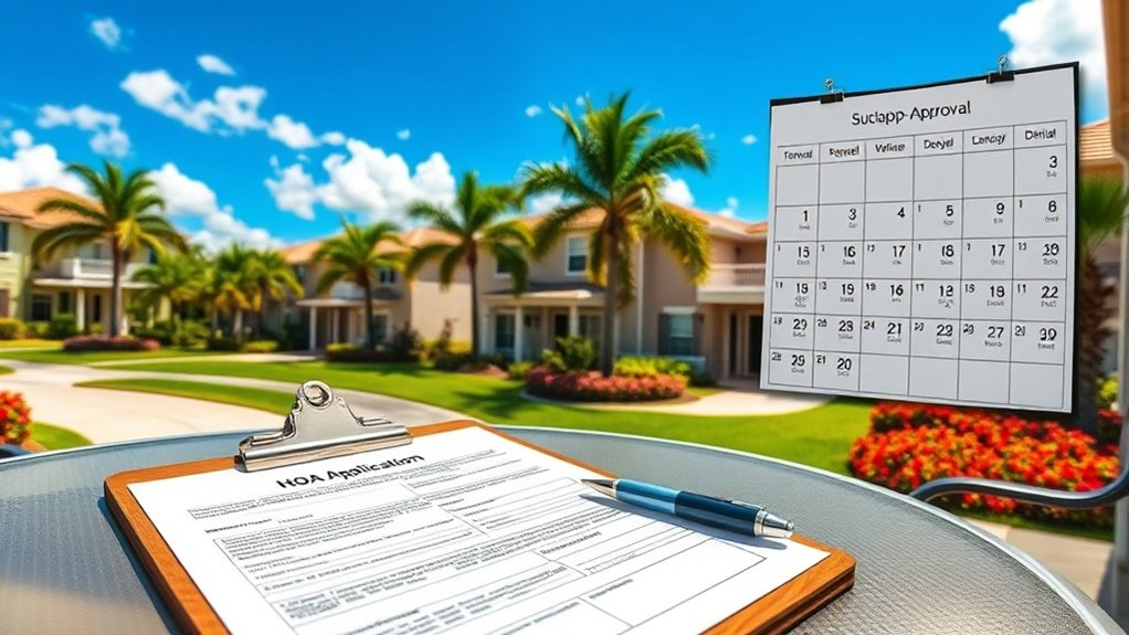 hoa fence approval timelines