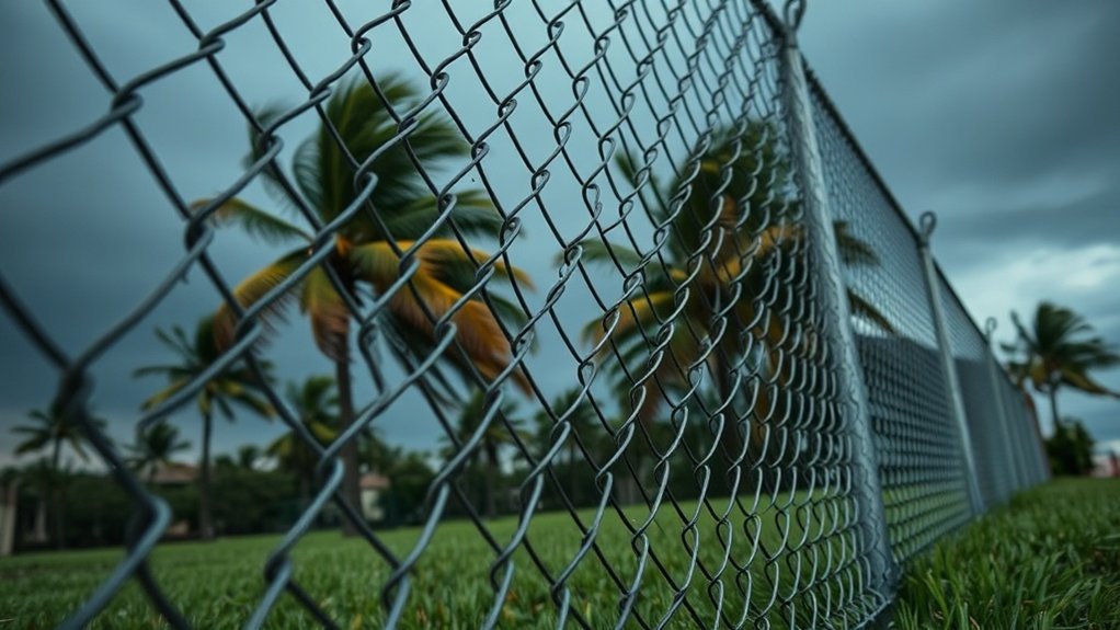 hurricane resistant chain link specifications