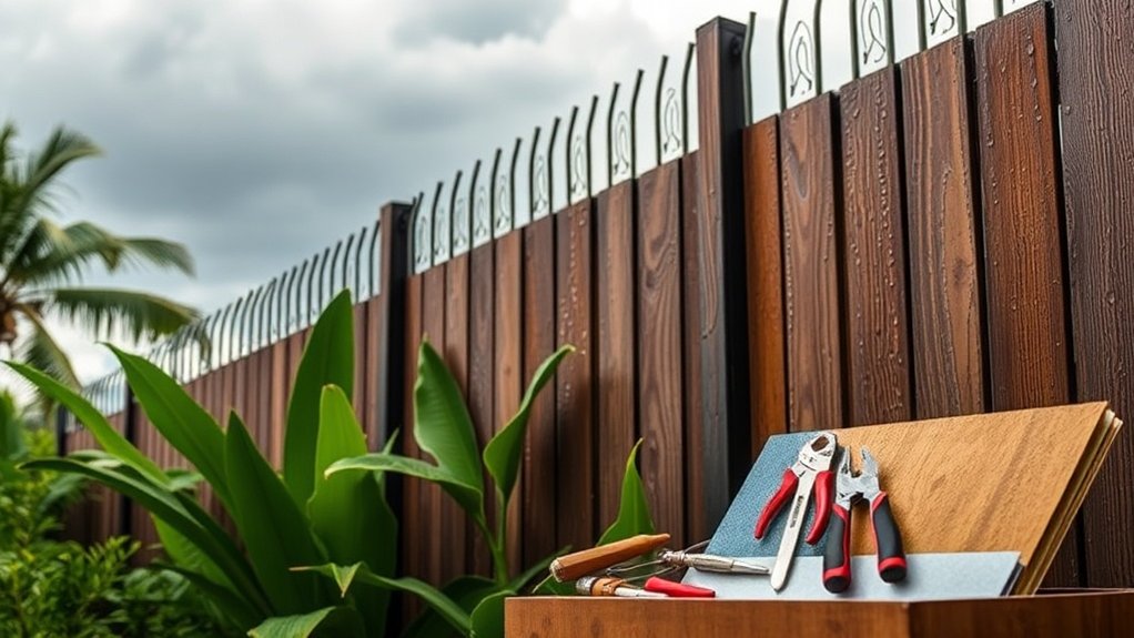 hurricane resistant fencing materials comparison