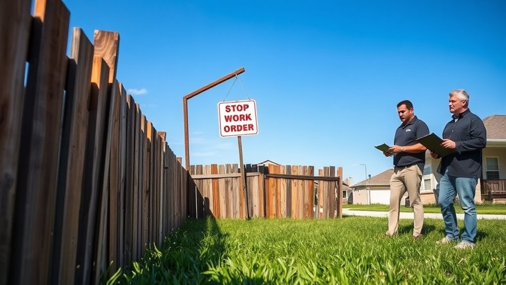 obtain retroactive fence permits