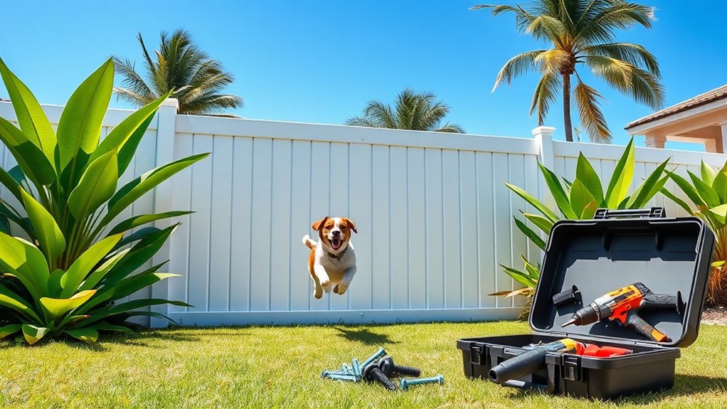 secure dog fence installation