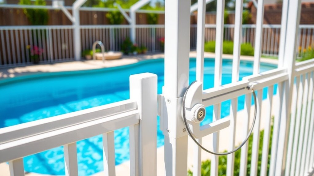 secure pool gate installation