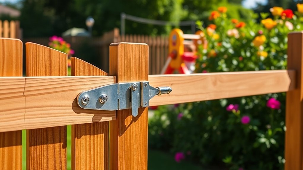 self latching gates enhance safety