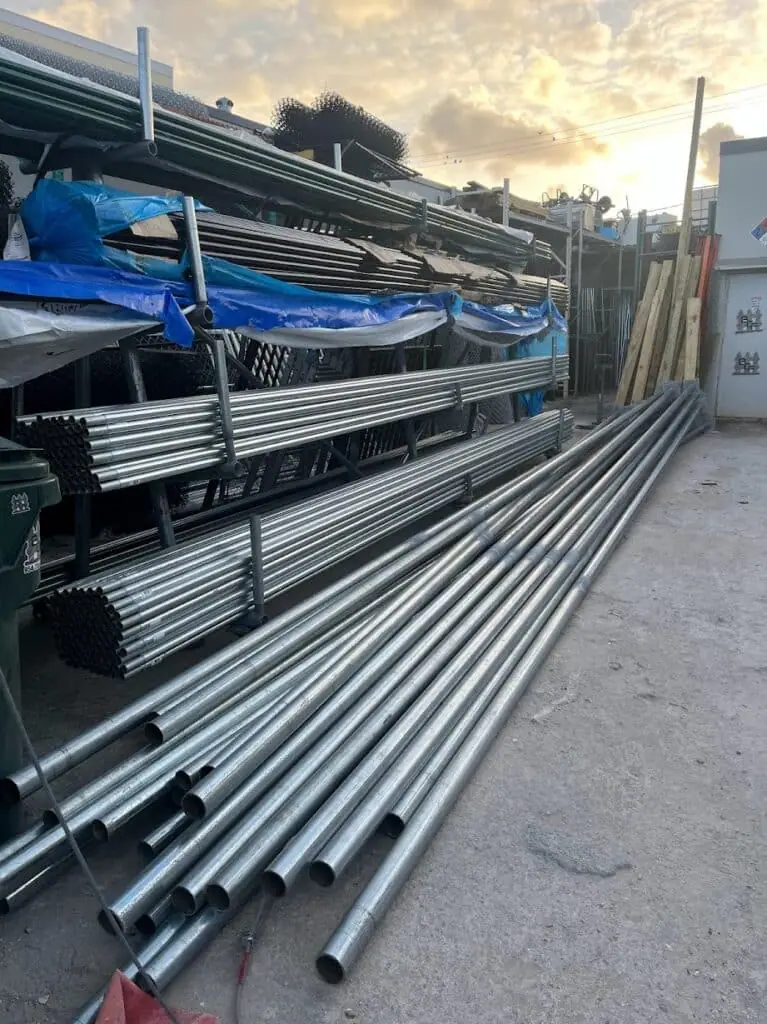 Chain link fence hardware — fence ties, tension bars, gate hinges and latches at The Chain LINK Store