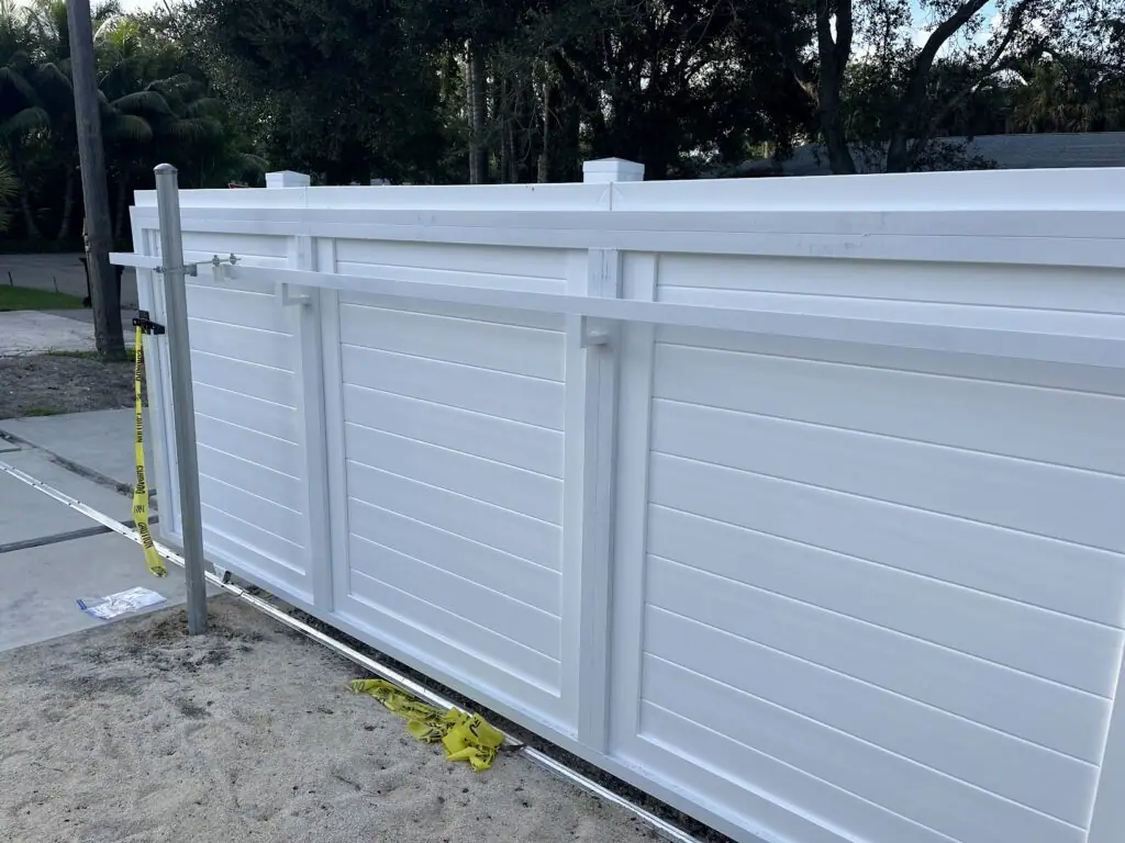 Pre-assembled and custom vinyl and PVC gates at The Chain LINK Store, South Florida